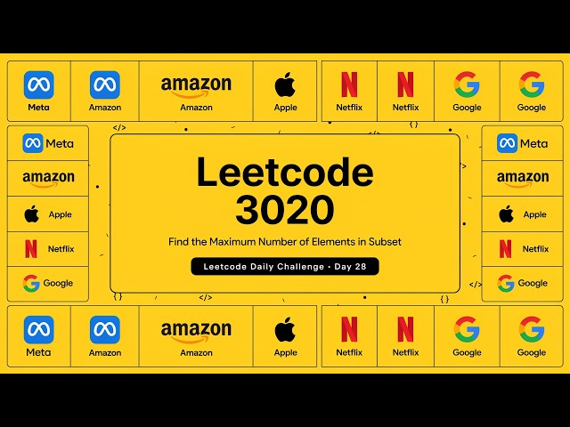 Leetcode 3020. Find the Maximum Number of Elements in Subset #coding #coding #day28 #python3  3888