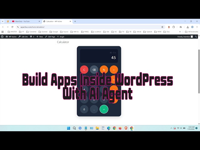 How to Use AI Agent and Build Apps Inside WordPress