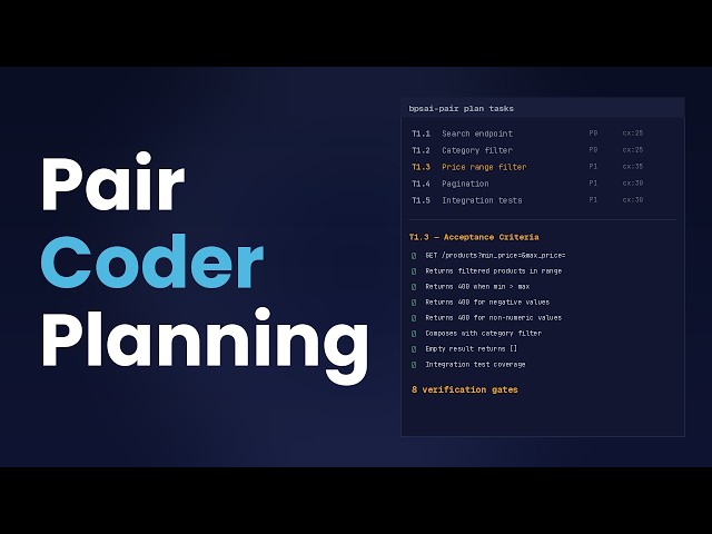 PairCoder Planning in 2 Minutes — AI Task Decomposition