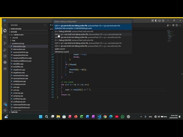 VS Code C++ Error Fix | g++, tasks.json & launch.json Problem Solved