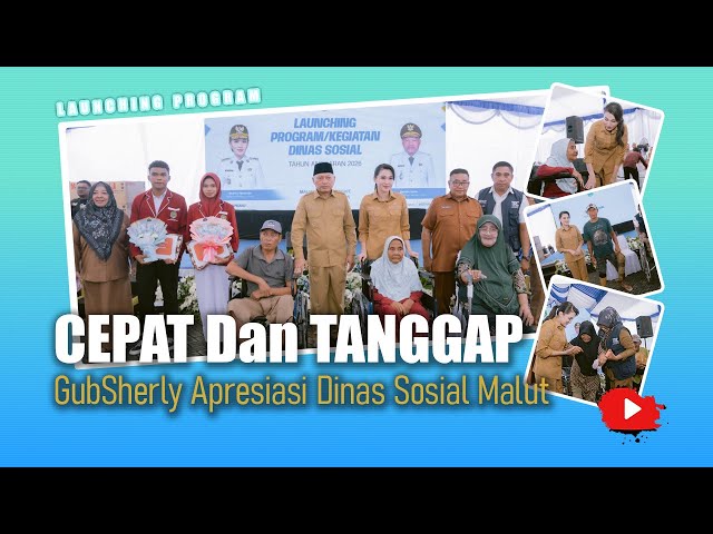 Launching Program Dinsos 2026 | GubSherly Tahun 2026 DINSOS MALUT Totalitas Melayani Warga