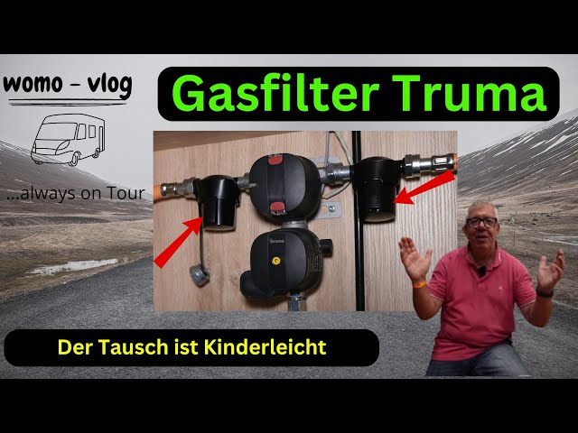 Truma gas filter in the motorhome, changing the filter pads of the DuoControl in 5 minutes is ver...