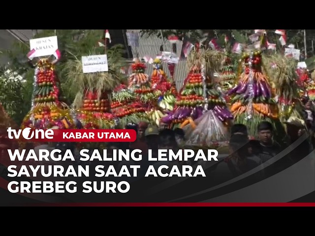 Grebeg Suro Celebration Turns Chaotic, Residents Hurl Vegetables at Each Other | Main News