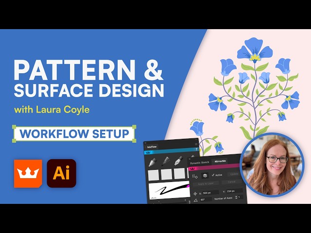 Pattern & Surface Design Workflow in Adobe Illustrator: Setup, tools, and project overview (Part 1)