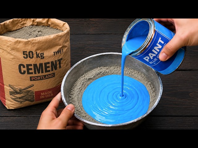 Mix CEMENT with PAINT and see the impossible result that shocked everyone! Inventor 247