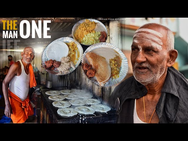 Indian Old Mam Selling Food on Highway ￼| Tomato Rice  & fluffy Dosa with Crispy Vada￼￼￼￼ Only ₹30/-