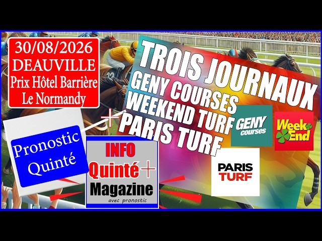 PRIX HÔTEL BARRIÈRE LE NORMANDY – Deauville | Informations et pronostics du 30 août 2026