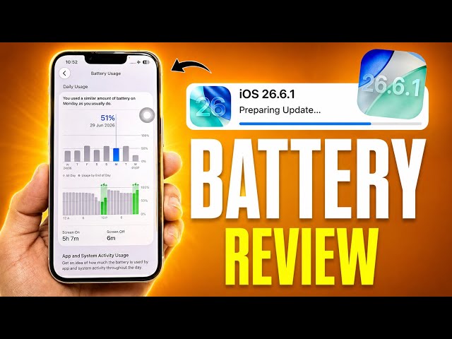 iOS 16.6.1 Battery Drain Test - iOS 16.6.1 Battery Review - iOS 16.6.1 Battery Performance