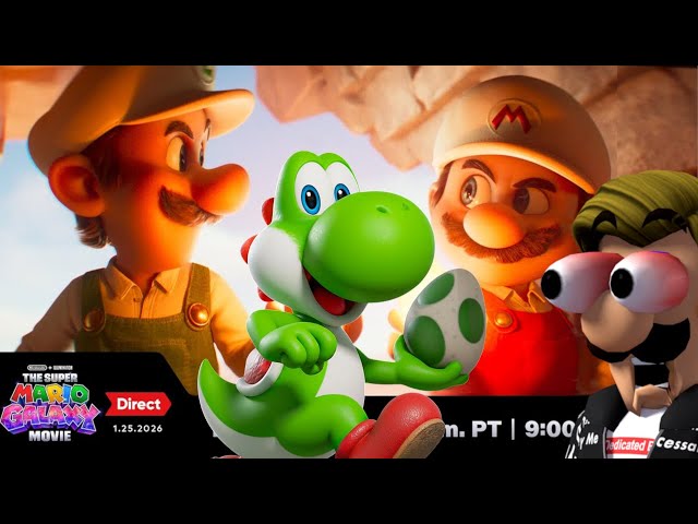 YOSHI?! THE SUPER MARIO GALAXY MOVIE DIRECT!! Luigikid LIVE REACTION