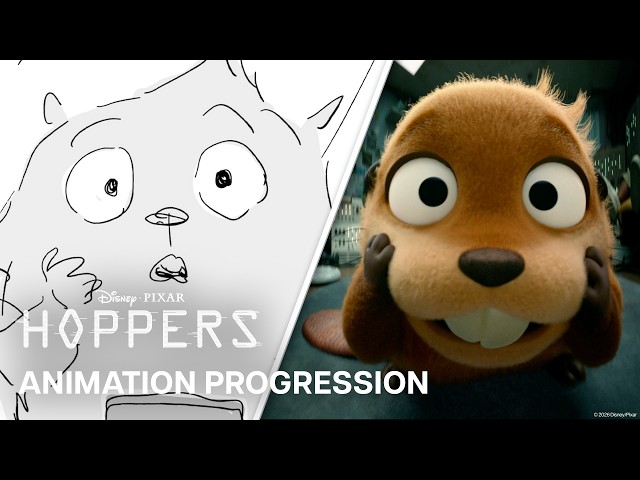 Hoppers Animation Progression | Mabel Beaver Escapes the Lab