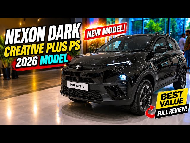 Tata Nexon Creative Plus PS Dark Edition 2026 | All Details, Features, Price & Walkaround