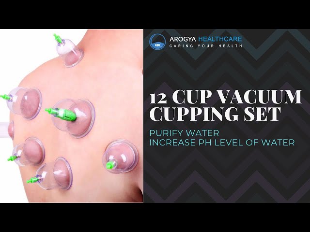ARG 12 CUP VACUUM CUPPING SET (ARG 710) | VACUUM MASSAGE SUCTION CUPS | ARG HEALTHCARE