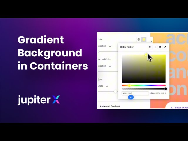 How to Create a Gradient Background for Containers in Jupiter X
