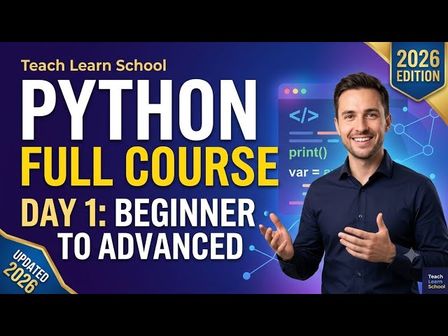 Learn Python in 2026 | Complete Beginner to Advanced | Day 1