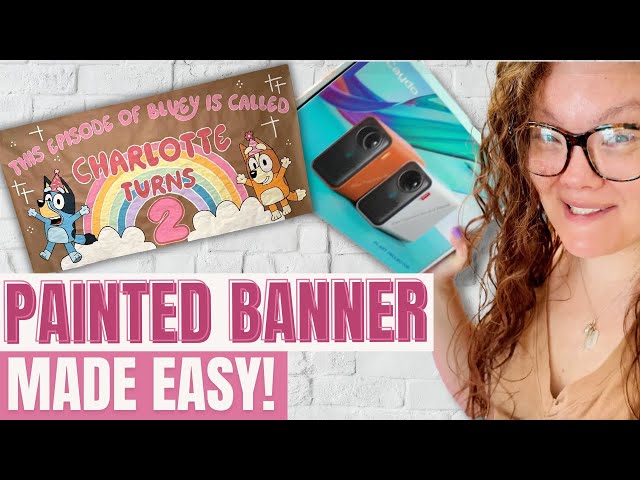 Hand Painted Birthday Banners Made Easy with the Caydo Projector!