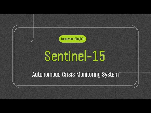 Sentinel-15: Autonomous Crisis Monitoring System – Taran