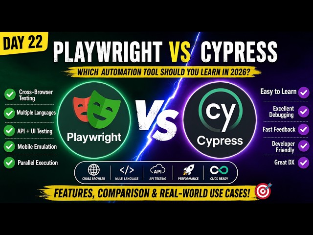 Playwright vs Cypress 2026 | Which Automation Testing Tool Should You Learn?