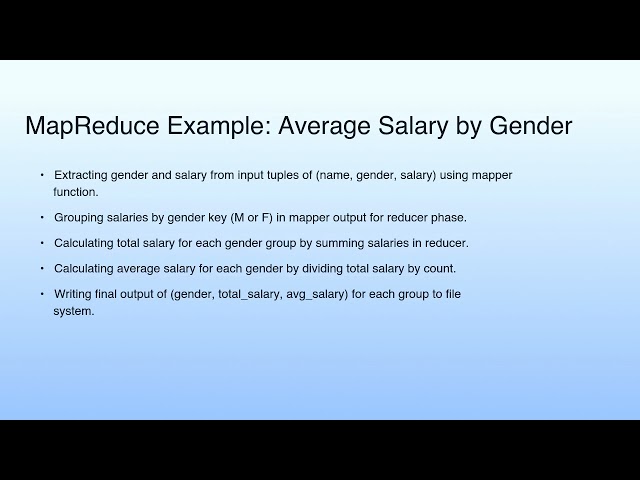 MapReduce Example: Average Salary by Gender | Lecture 23: MapReduce-Tutorial