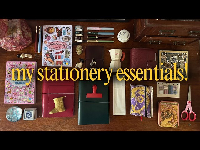 everything on my desk that doesn't need wifi (stationery + crafty finds tour!)