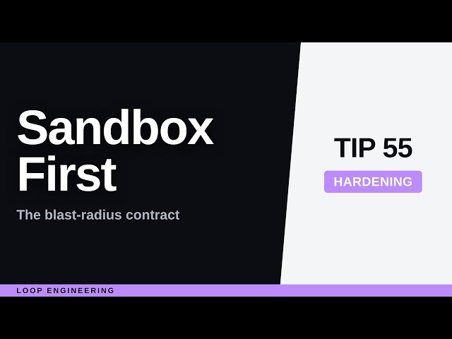 AI Agent Sandbox: Least Privilege for Code That Thinks
