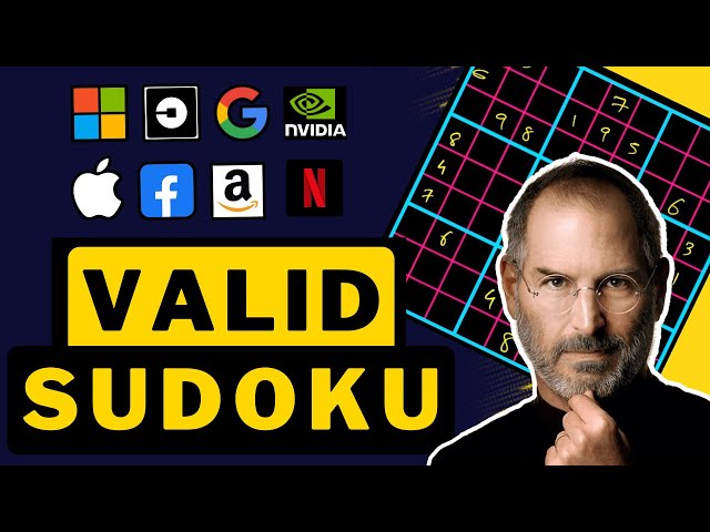 Valid Sudoku | LeetCode 36 (HashSet Matrix)