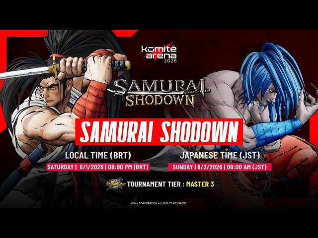 Komitê Arena 2026 | SAMURAI SHODOWN | TOP 16 & TOP 8