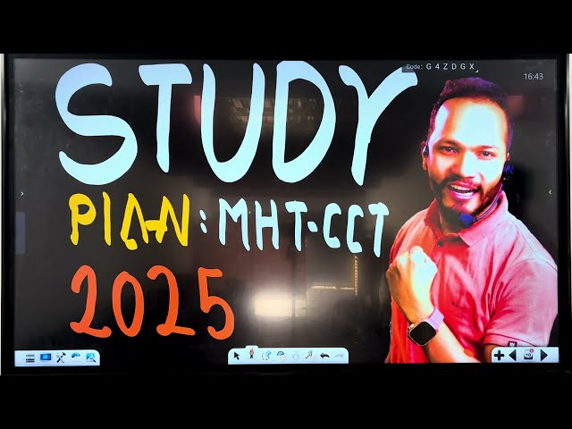 MHT-CET 2025: Ultimate Study Plan & Strategy | Physics, Chemistry & Math ll 12th mht cet plan