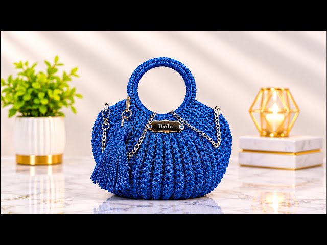 Crochet Handbag Tutorial for Beginners 👜 | Step-by-Step