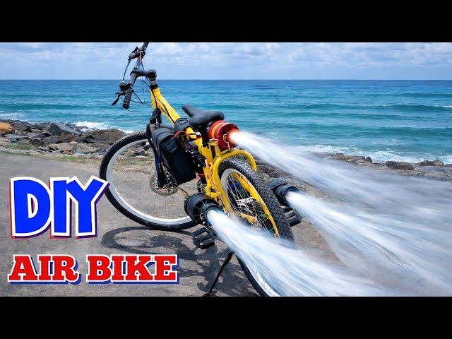 DIY Jet Bicycle with 3 Duct Fan Motors | Air Bike Build