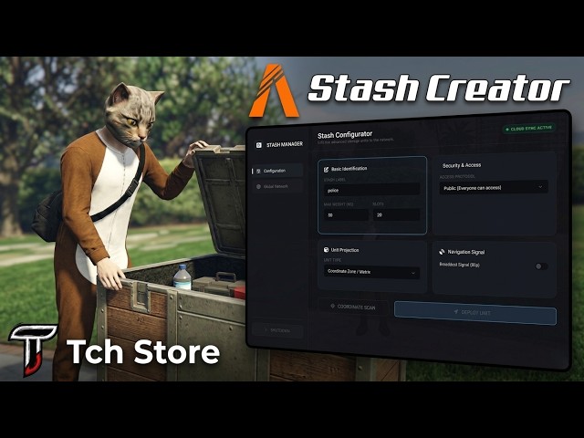 Universal Stash Manager — Advanced SQL & Deployment System [QB / ESX / QBOX]