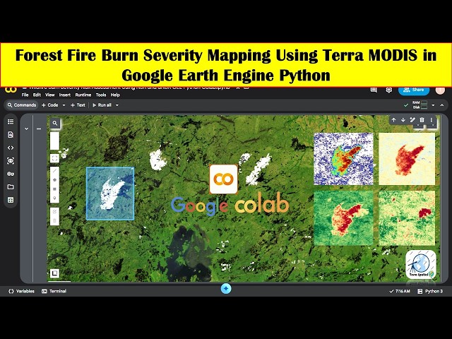 Forest Fire Burn Severity Mapping Using Terra MODIS in Google Earth Engine Python