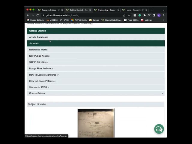 WSU engineering library databases