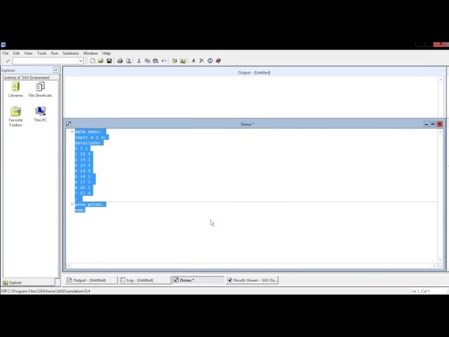 Introduction to SAS Programming Language