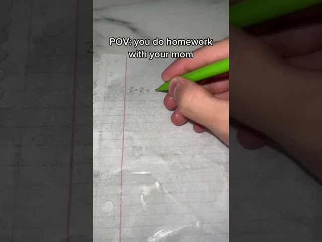 When you do homework with your mom 😂 #shorts