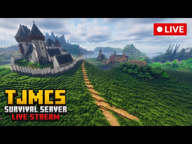 🔴 LIVE | lets play the best minecraft server| TJMCS