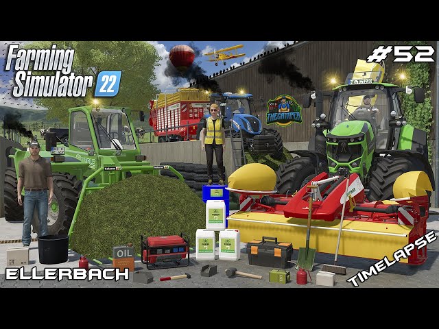 HELPING @kedex WITH FIRST GRASS SILAGE OF THE YEAR | Ellerbach | Farming Simulator 22 | Episode 52