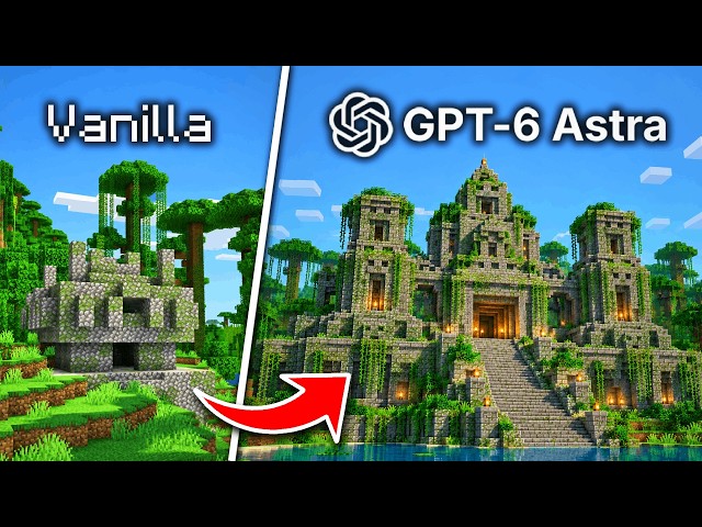 I Asked 4 AIs to Upgrade Minecraft Structures...
