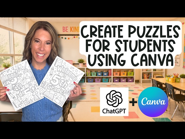Create Puzzles for Your Students in Minutes Using Canva & ChatGPT for Any Classroom Subject & Topic