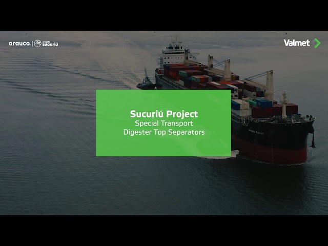 Valmet Top separator Special transporation to the Arauco Sucuriu project site