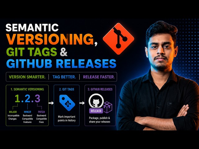 38. What is Semantic Versioning | How to Create Git Tags & GitHub Releases