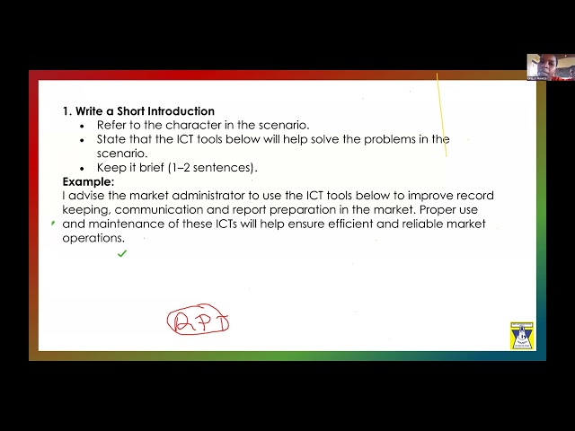 S.4 ICT FACILITATION - HOW TO RESPOND TO ITEMS || SCNEARIO APPROACH | - NEW CURRICULUM