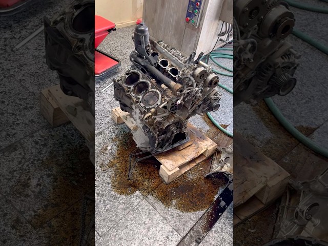 Extremely Overheated Hyundai V6 Engine #automobile #mechanic #shortvideo #shortsvideo #short #shorts