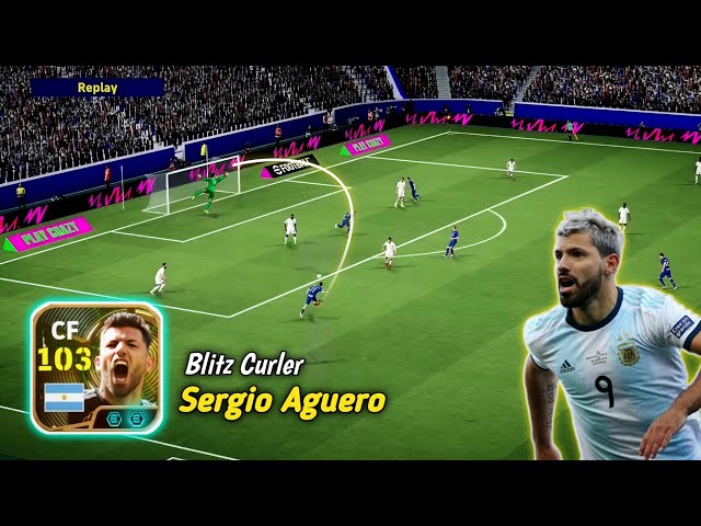 New Free Blitz Curler Aguero is A Monster 💀| Sergio Aguero Efootball 26