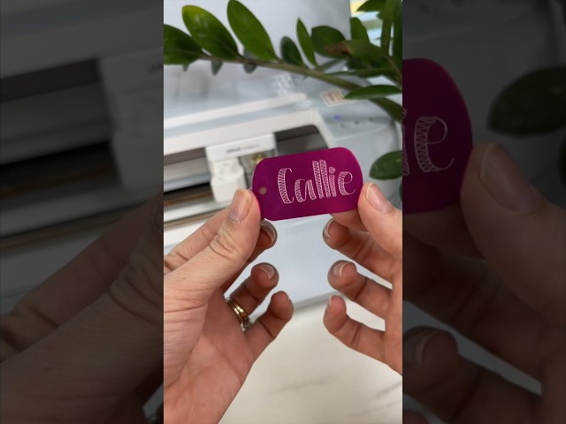 Personalized engraved dog tags with the Cricut Maker 🐾 #diy #cricut #tutorial