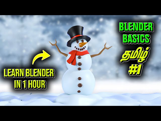 Blender Tamil - Blender Course for Beginners #1