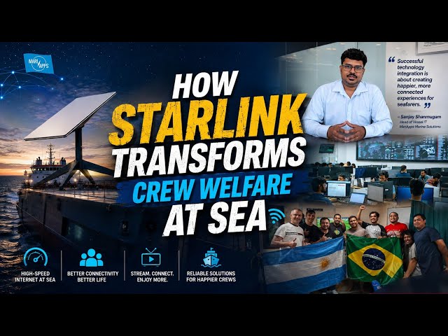 How Starlink Transforms Crew Welfare at Sea | Reliable Maritime Connectivity by MariApps