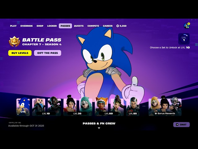 🔴Fortnite Chapte 7 Season 4 Gameplay | New Sonic Battle pass poi skins and wins