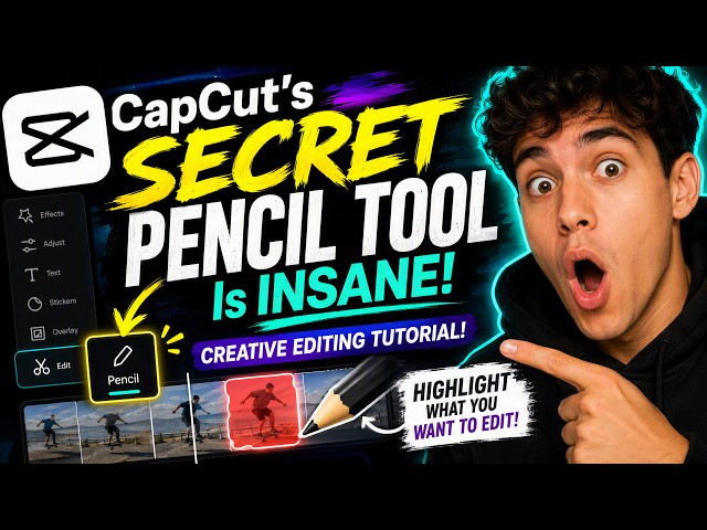 CapCut’s SECRET Pencil Tool Is INSANE! Creative Editing Tutorial!