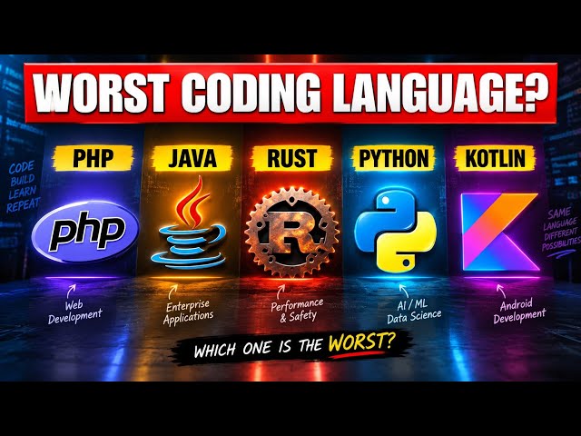 Every Programming Language Explained in 8 Minutes! 🚀 | Python, Java, C++, Rust & More 