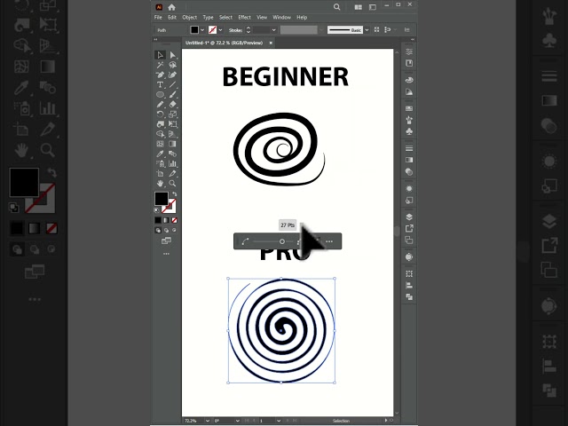 Adobe Illustrator Pro Tips 2026 | Master the Twirl Tool #illustrator #tutorial #tips